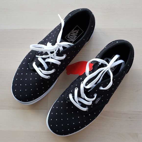 NWT Vans Sneaker - Black & White Dots - Picture 11 of 12